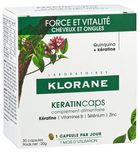 Klorane Keratincaps Cabello 30 Cápsulas