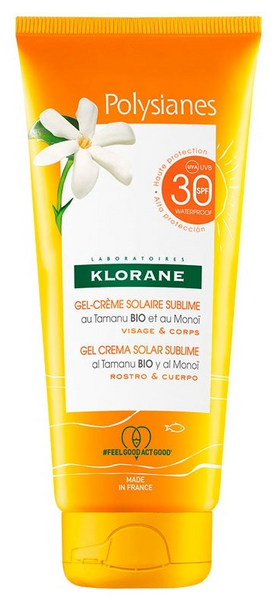 Klorane Polysianes Gel Crema Sublime SPF30 Cara y Cuerpo 200 ml