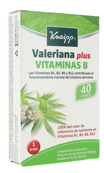 Kneipp Valeriana Plus Vitaminas B 40 Grageas