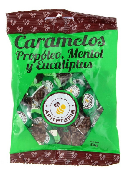 La Obrera Caramelo de Propoleo Mentol y Eucaliptus 50 gr