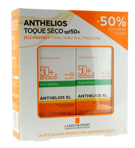 La Roche Posay Anthelios XL Gel Crema Toque Seco SPF50+ 2x50 ml