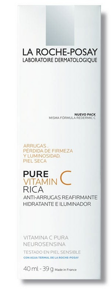 La Roche Posay Pure Vitamin C Tratamiento Antiarrugas Piel Seca 40 ml