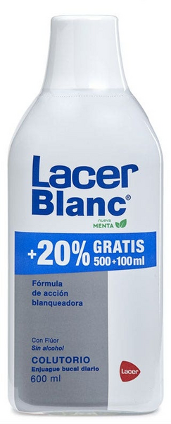 Lacer Blanc Colutorio Menta 600 ml (+20% gratis)