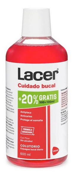 Lacer Colutorio Enjuague Bucal Diario Anticaries 600 ml