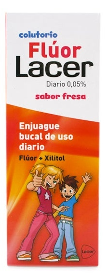 Lacer Colutorio Flúor+Xilitol Sabor Fresa 500 ml