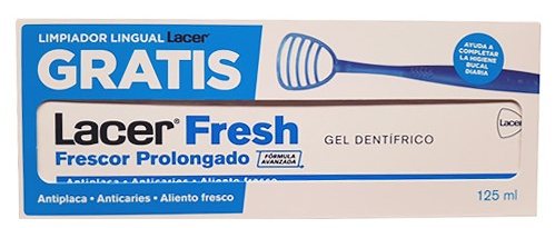 Lacer Fresh Gel Dentífrico 125 ml + Regalo Limpiador Lingual