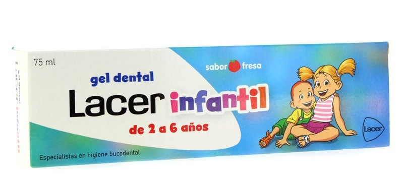 Lacer Gel Dental Infantil Sabor Fresa 75 ml
