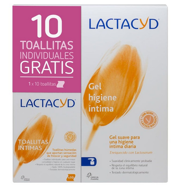 Lactacyd Íntimo 400 ml + 10 Toallitas
