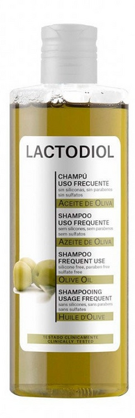 Lactodiol Champú Cabello Frecuencia Aceite de Oliva 400 ml