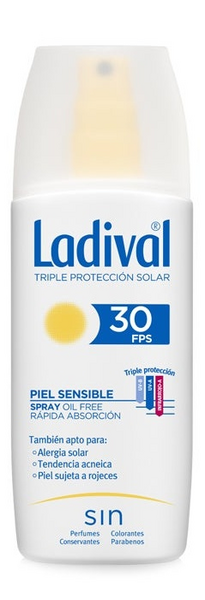 Ladival Pieles Sensibles o Alérgicas Spray FPS30 150 ml