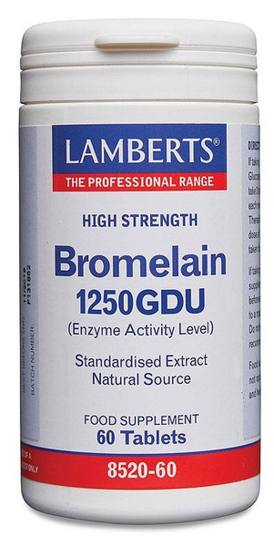 Lamberts Bromelina 1250 GDU 60 Tabletas