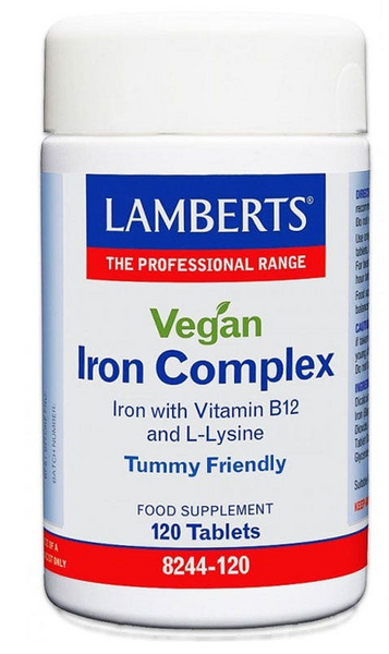 Lamberts Complejo de Hierro Vegano 120 Tabletas
