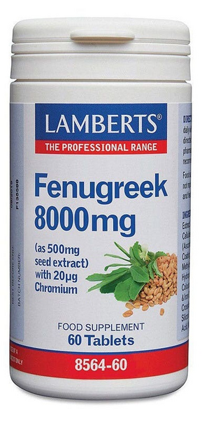 Lamberts Fenogreco 8.000 mg (con Cromo 20 mg) 60 Tabletas