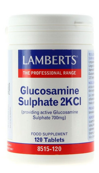 Lamberts Sulfato de Glucosamina 2KCI 1000mg 120 Comprimidos