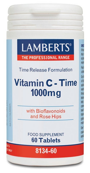 Lamberts Vitamina C 1000mg con Bioflavonoides (Liberación Sostenida) 60 Comprimidos