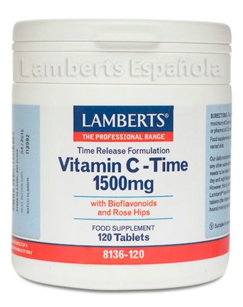 Lamberts Vitamina C 1500mg con Bioflavonoides (Liberación Sostenida) 120 Comprimidos