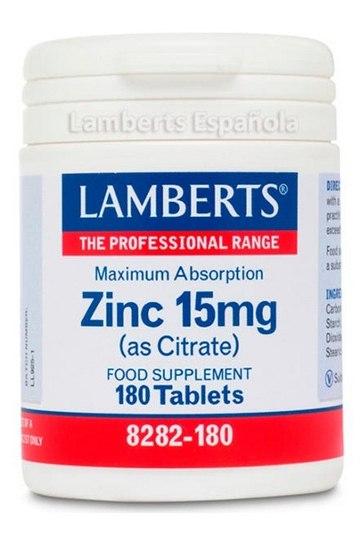 Lamberts Zinc 15mg 180 Comprimidos