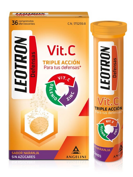 Leotron Vitamina C Efervescentes 36 Comprimidos