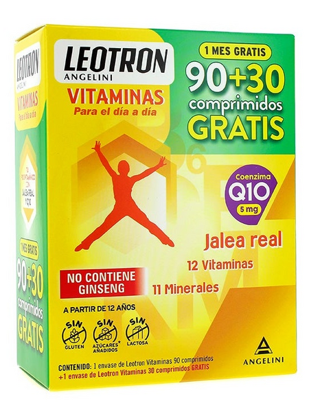 Leotron Vitaminas 90+30 Comprimidos