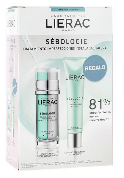 Lierac Sebologie Concentrado Purificante 2x15ml + REGALO Gel Matificante 40 ml