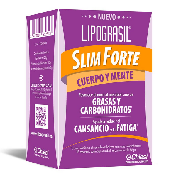 Lipograsil Slim Forte Cuerpo y Mente 20+40 Comprimidos