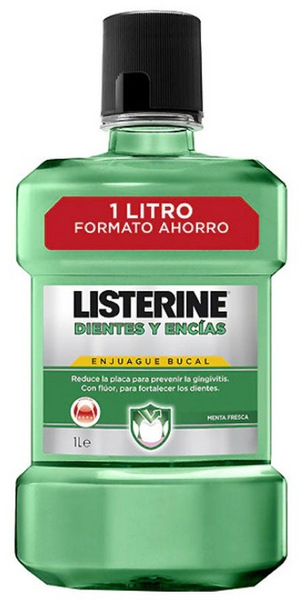 Listerine Dientes y Encías Enjuague Bucal 1 L