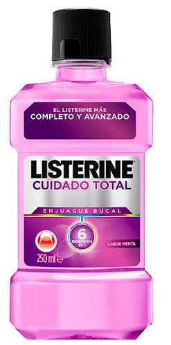 Listerine Enjuague Bucal Cuidado Total Sabor Menta Fresco 250 ml