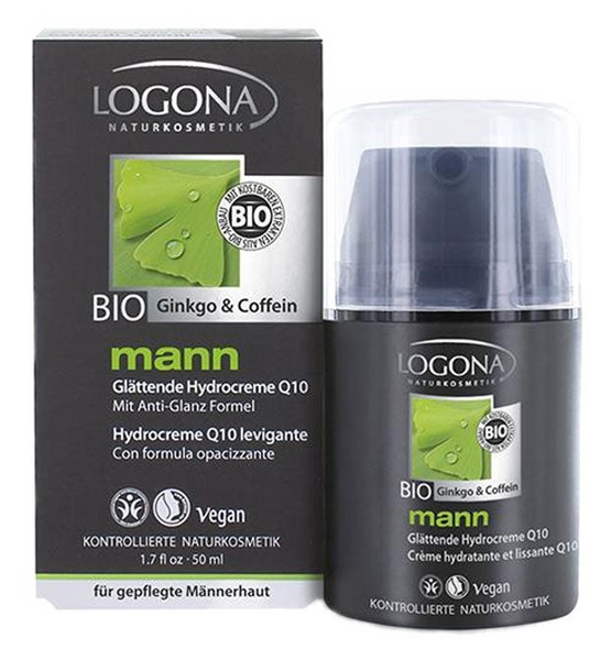 Logona Hydro Cream Q10 Man Ginkgo y Cafeína BIO 50 ml