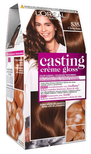 L'Oréal Casting Crème Gloss Tinte Nº 535 Chocolate