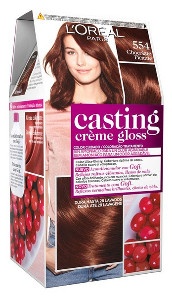 L'Oréal Casting Crème Gloss Tinte Nº 554 Chocolate Picante