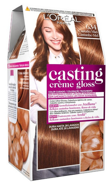 L'Oréal Casting Crème Gloss Tinte Nº 634 Castaño Miel