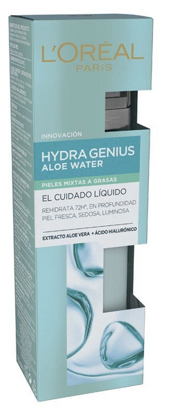 L'Oréal Hydra Genius Aloe Water Pieles Mixtas a Grasas 70 ml