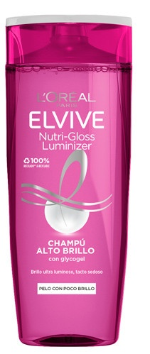 L'Oréal Paris Elvive Nutri-Gloss Luminizer Champú Ultra-Brillo 370 ml