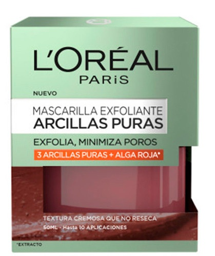 L'Oréal Paris Skin Expert Arcillas Puras Mascarilla Exfoliante 50 ml