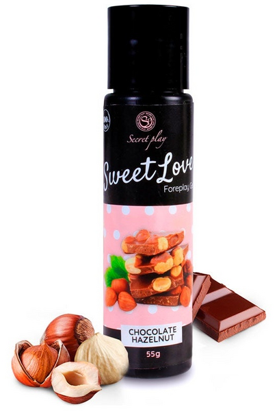Love Lubricante Sabor Chocolate con Avellanas Secret Play 60 ml