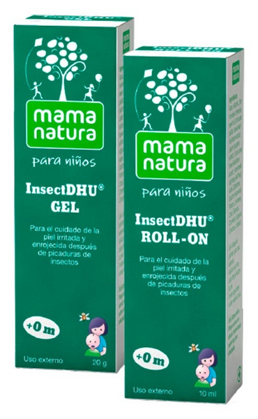 Mama Natura Kit Picaduras Niños InsectDhu Roll On 10 ml + Gel 20 gr