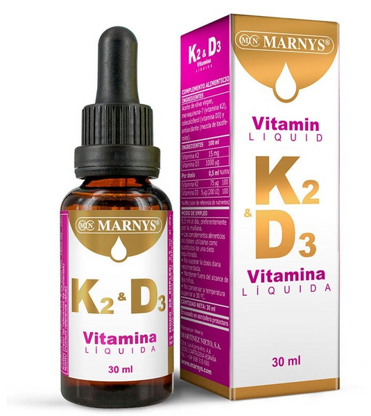 Marnys Vitamina K2+D3 Líquida Botella con Pipeta 30 ml
