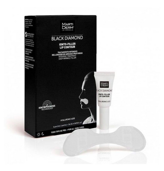 Martiderm Black Diamond Ionto-Filler Contorno Labios 4 parches + gel 4 ml