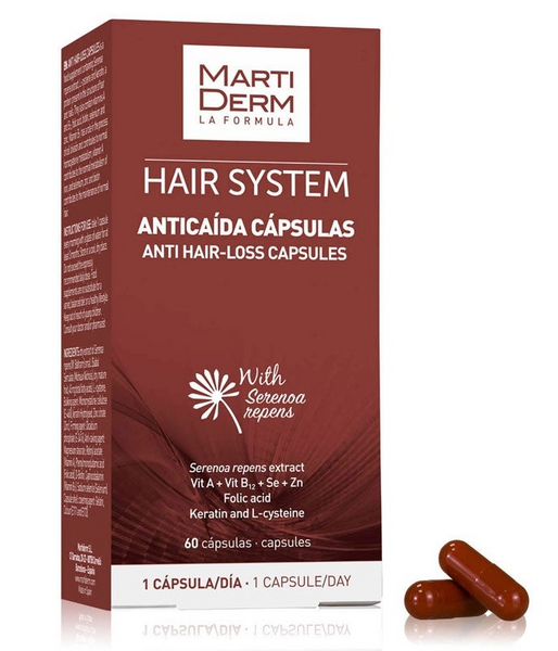 Martiderm Hair System Anticaída Oral 60 Cápsulas