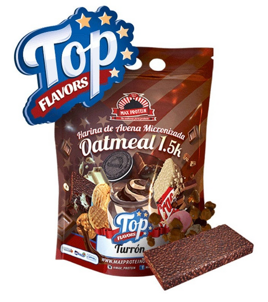 Max Protein Oatmeal Top Flavors Turrón Crujiente de Chocolate 1,5 Kg