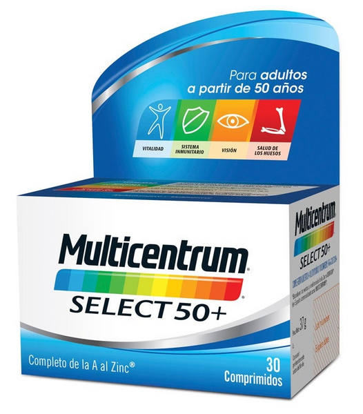 Multicentrum Select 50+ 30 comprimidos