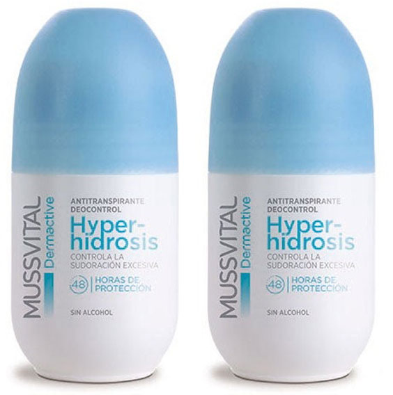 Mussvital Dermactive Desodorante Hyper-Hidrosis 48 Horas 2x75 ml