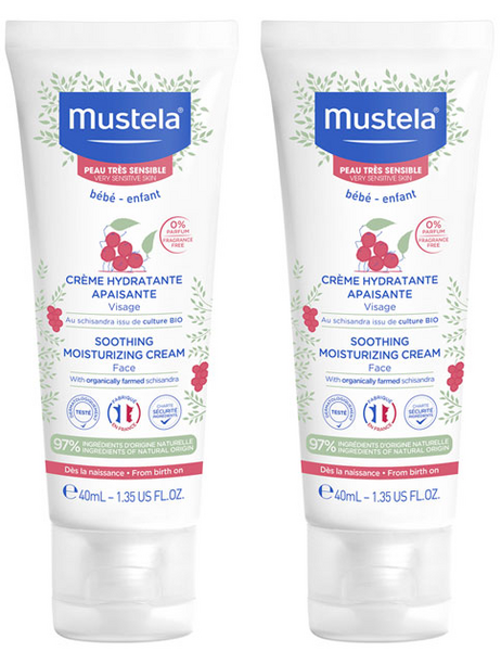 Mustela Crema Facial Hidratante Confort 2x40 ml