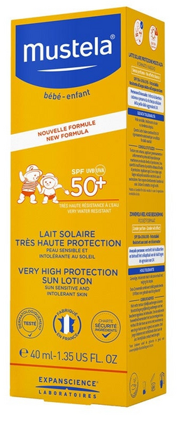 Mustela Leche Solar Especial Cara SPF 50+ 40 ml