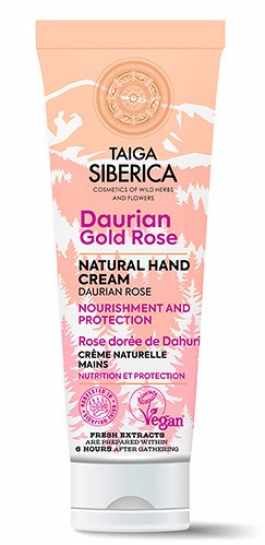 Natura Siberica Taiga Siberica Daurian Gold Rose Crema de Manos Natural Nutrición y Protección 75 ml