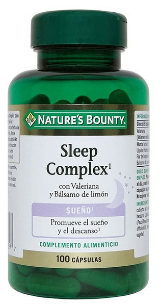 Nature's Bounty Sleep Complex Valeriana y Bálsamo Limón 100 Cáps