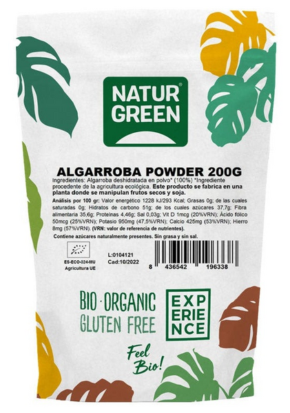 NaturGreen Experience Algarroba Powder Bio Sin Gluten 200 gr