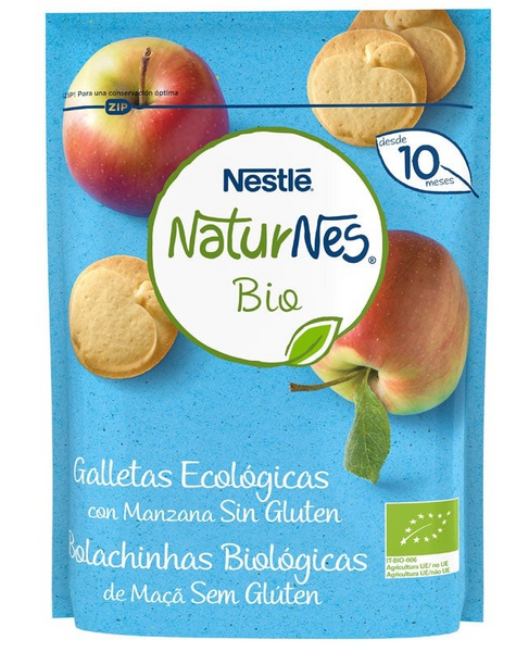 Naturnes Galletas Ecológicas Sin Gluten Manzana Bio +10m 150 gr