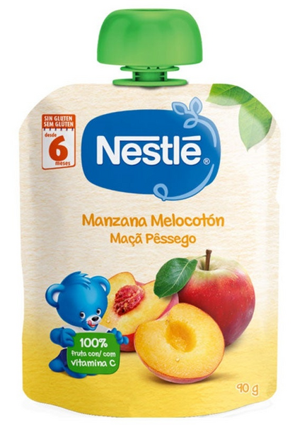 Nestle Bolsita Manzana y Melocotón 90 gr