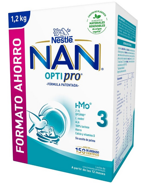 Nestle Nan Optipro 3 Leche Crecimiento 1200 gr